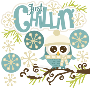 January Owl Clipart