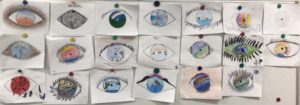 Surrealistic eyes by 4th grade